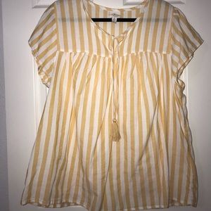 Yellow stripped shirt